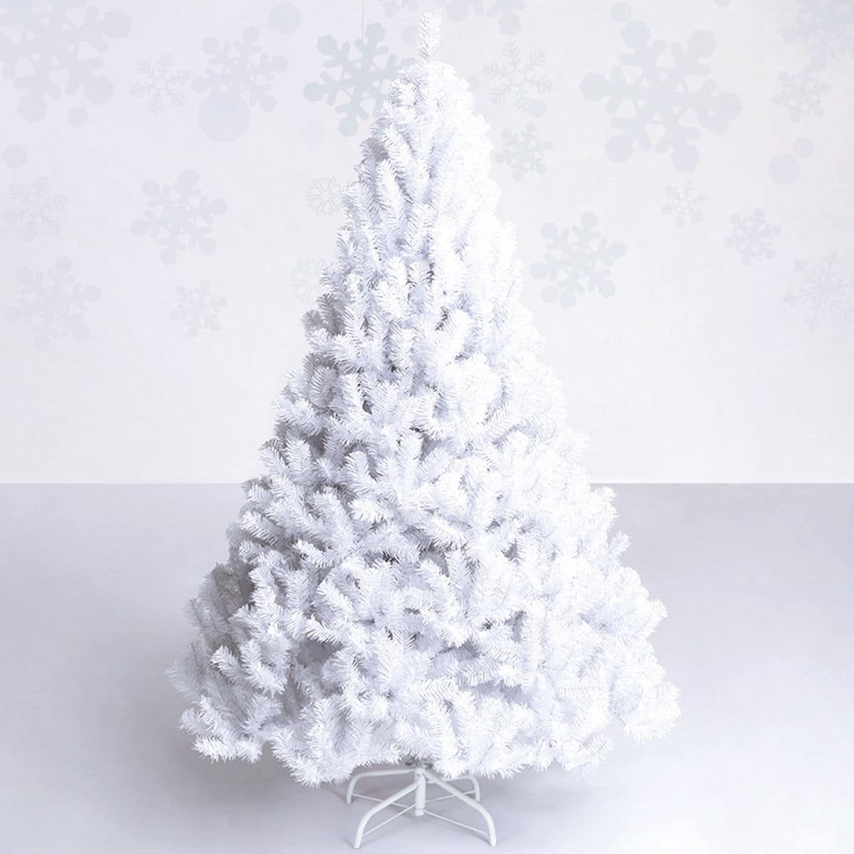 Front. Costway - 6Ft Artificial PVC Christmas Tree Stand Indoor Outdoor White - White.