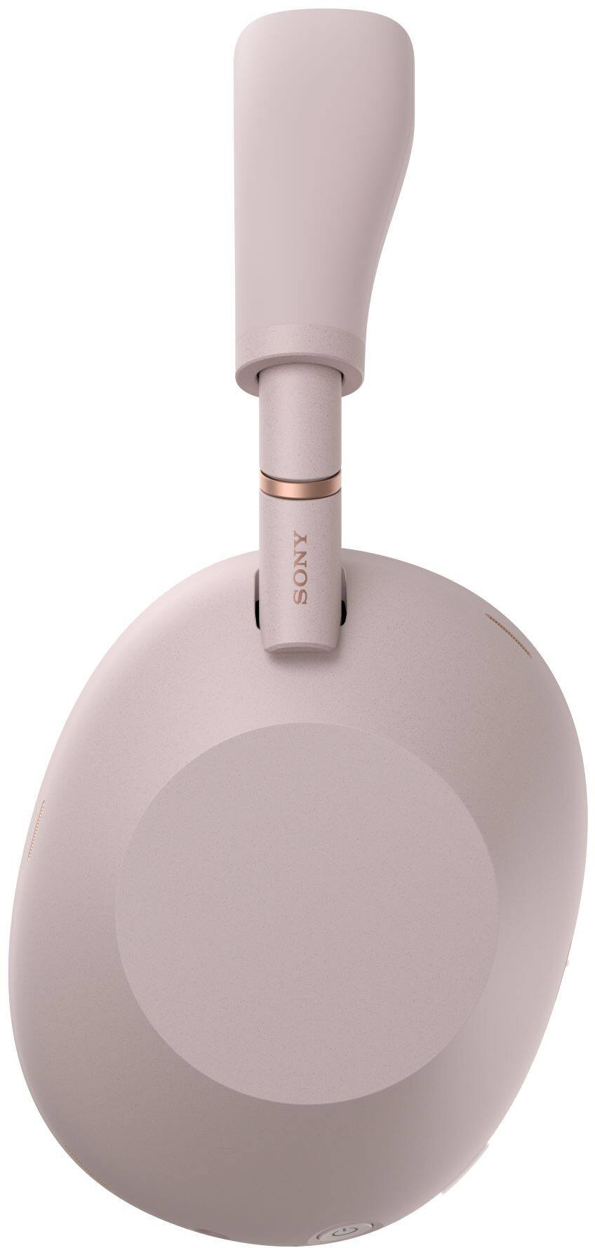 Left. Sony - WH-1000XM6- Best Wireless Noise Cancelling Headphones - Sand Pink.