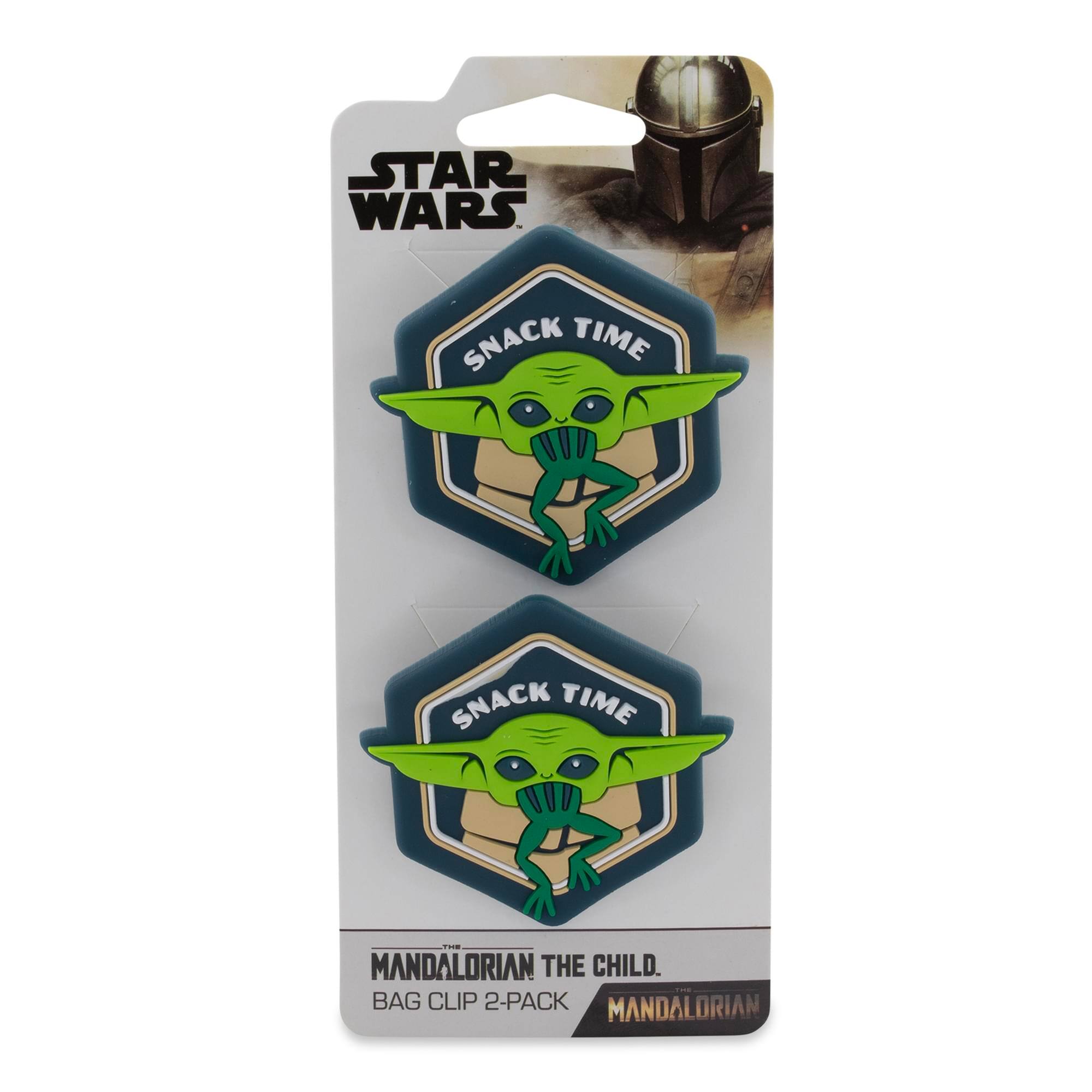 STAR WARS  
SNACK TIME  
SNACK TIME  
THE MANDALORIAN THE CHILD  
BAG CLIP 2-PACK