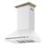 Angle. Forno Appliances - Aria 36 in. Convertible Wall-Mounted Range Hood - White.