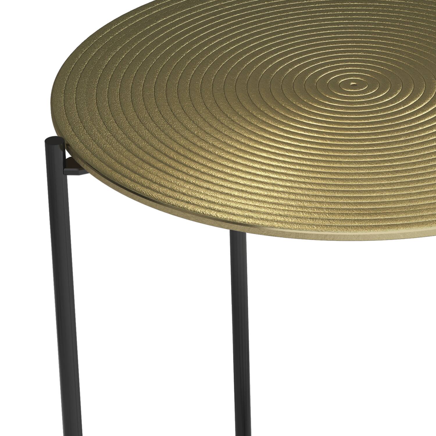 Alt View 14. Simpli Home - Oliver  Side Table - Gold/Brass.