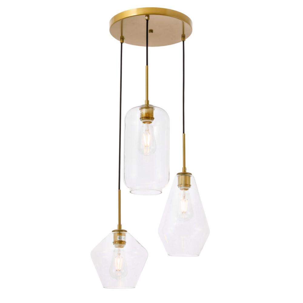 Brass And Clear Glass