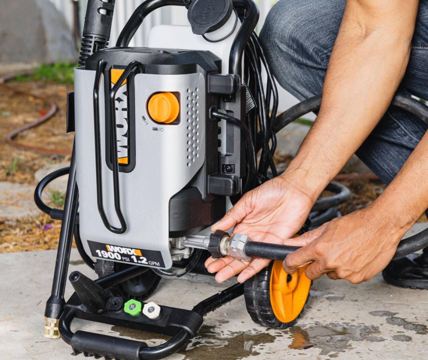 Alt View 13. WORX - Electric Pressure Washer up to 1900 PSI - Black.
