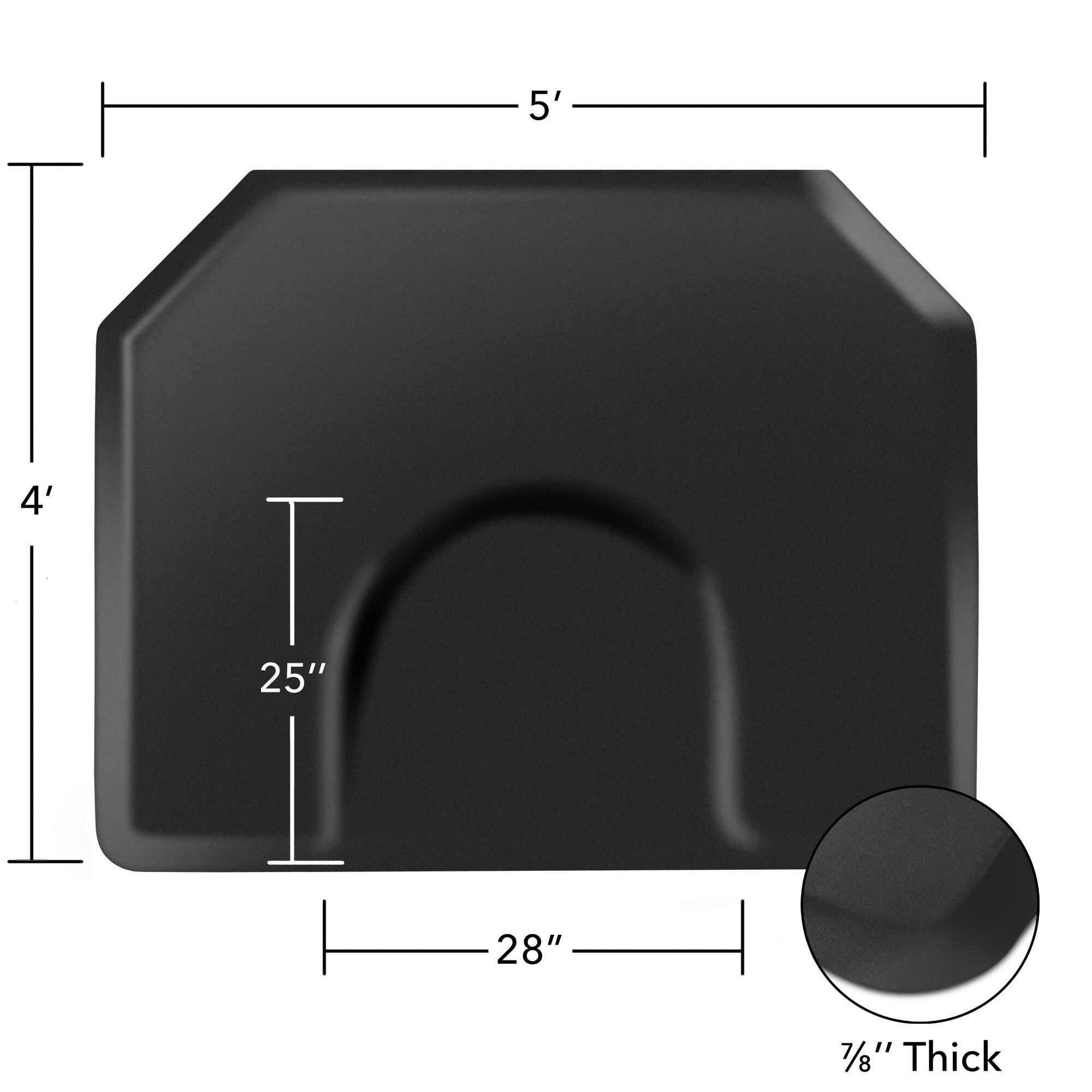 5' 4" x 25" x 28" 7/8" Thick