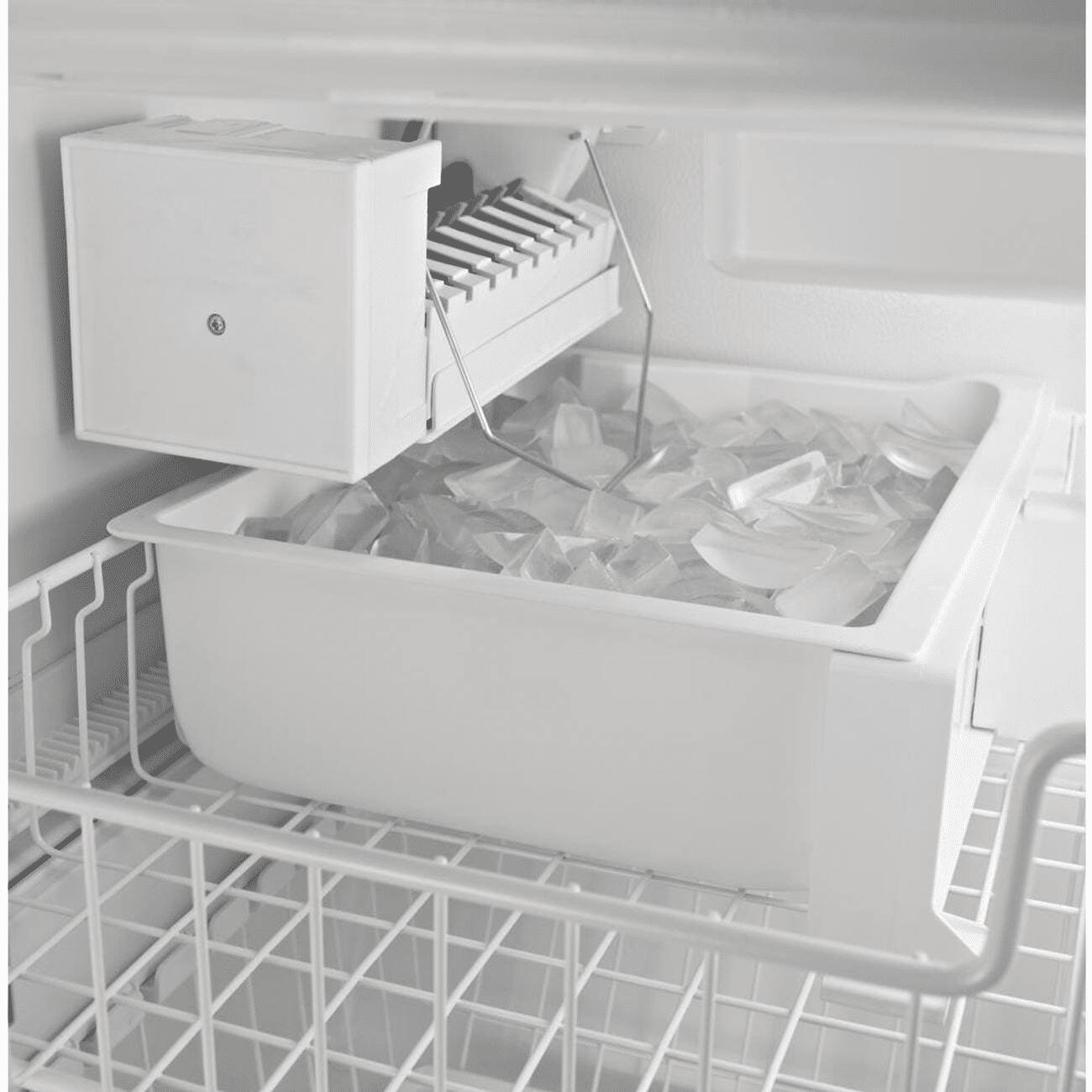 Alt View 9. Maytag - 33 in. Wide 22 cu. ft. French Door Refrigerator with Water Dispenser - Fingerprint Resistant Stainless Steel.