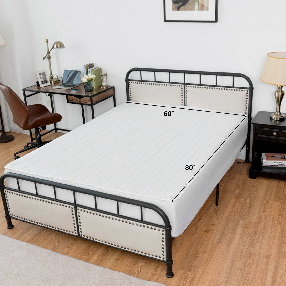 The text on the image reads "60" 80" RECOL." This is likely a reference to the dimensions of the bed frame, which is a 60" x 80" size.