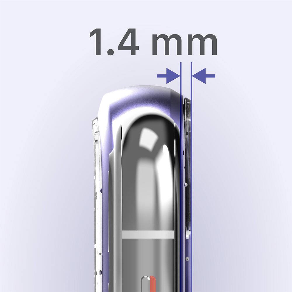 Alt View 5. Vena - vLove Glitter Heart Apple iPhone 11 Case, Lightweight Phone Case Compatible with Wireless Charging - Purple - Multicolored.