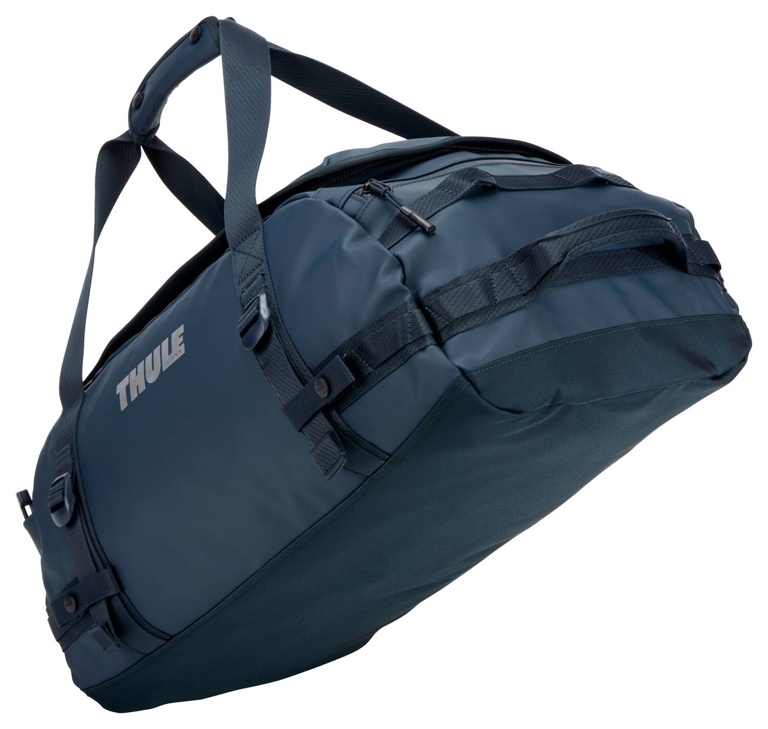 Alt View 6. Thule - Chasm Duffel Bag – Durable 40L Adventure & Sports Travel Bag - Darkest Blue.
