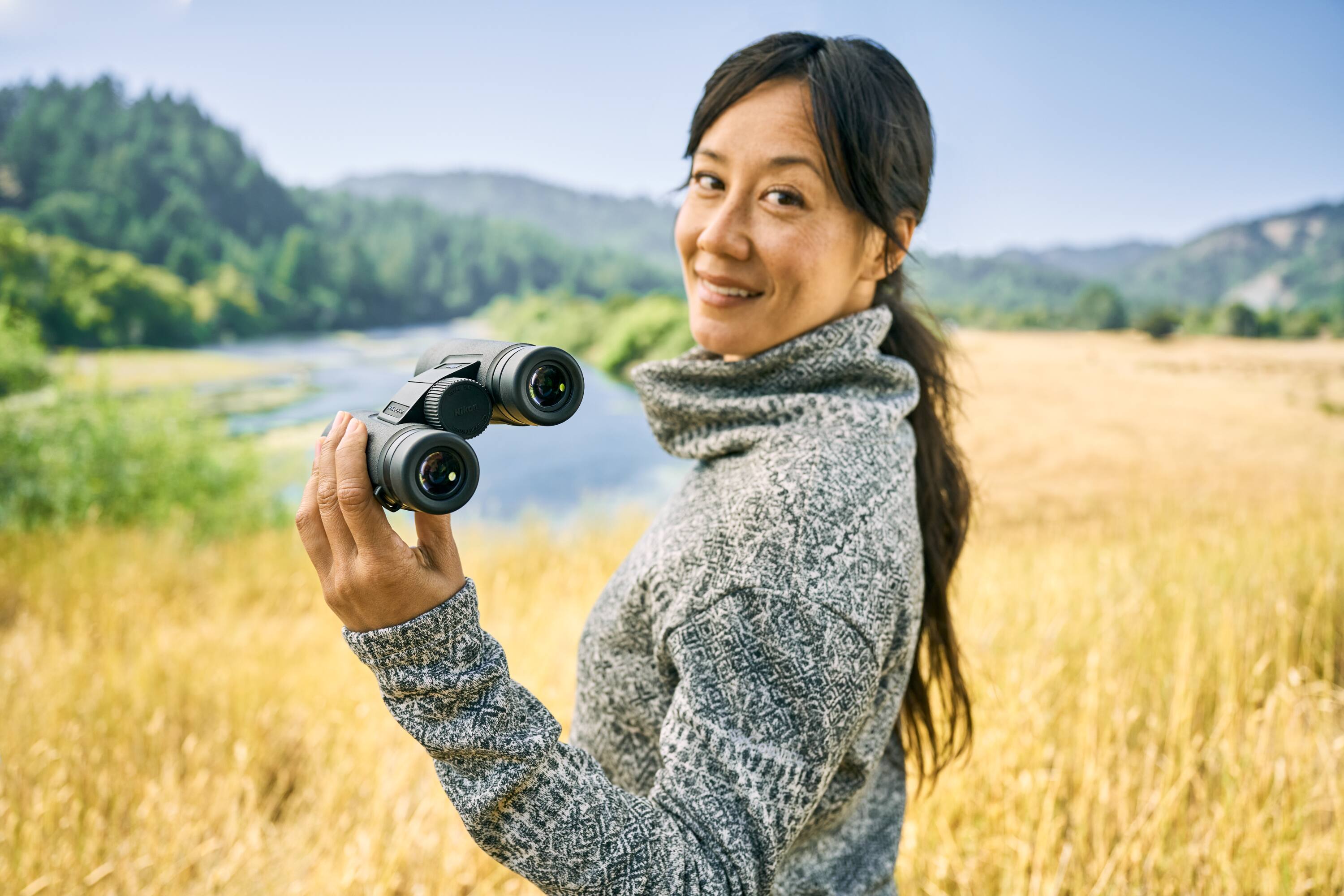 Alt View 2. Nikon - Monarch M5 8X42 Binocular - Black.