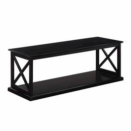 Convenience Concepts - Coventry Coffee Table with Shelf - Black