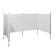 Alt View 5. VEVOR - 4 Panels Outdoor Privacy Screen, 50 x 50 in Air Conditioner Fence with 27.6 in Ground Stakes, Pool Equipment Enclosure - White.