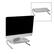 Alt View 16. Mind Reader - Monitor Stand, Ventilated Laptop Riser, Desktop Organizer, Metal, 14.5"L x 11.25"W x 4.25"H, Set of 2 - Silver.