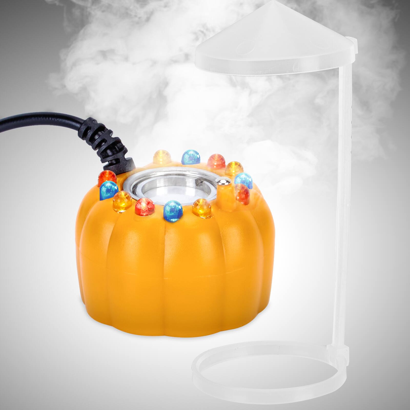 Alt View 8. Fitnate - Pumpkin Fogger Mist Maker with Splash Guard for Halloween - Yellow.