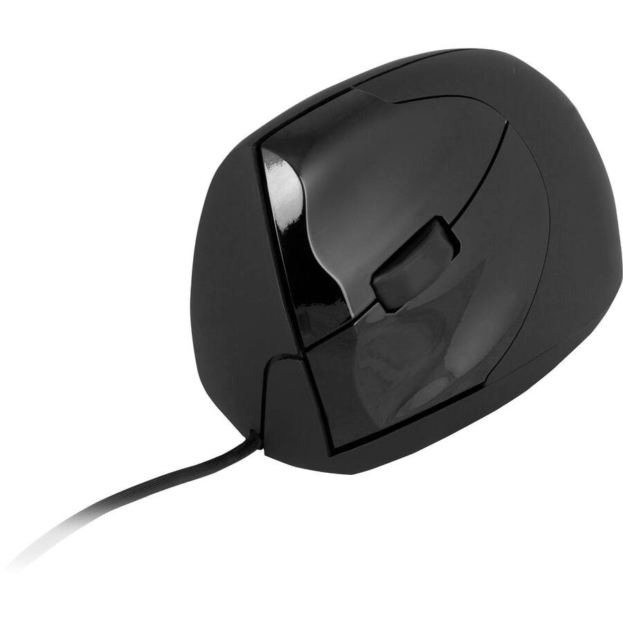 Alt View 2. Urban Factory - Urban Factory Wireless ergonomic USB mouse - Optical - Wireless - Radio Frequency - Black - USB - 1600 dpi - Scroll Whee - Black.