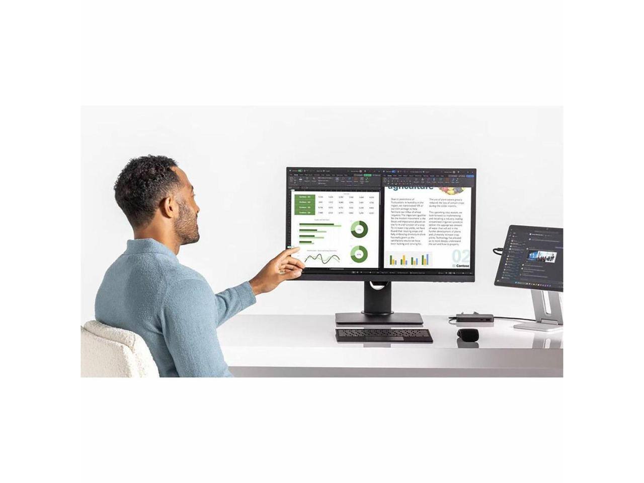 Alt View 6. Microsoft - Microsoft Surface USB4 Dock for Business, Black.