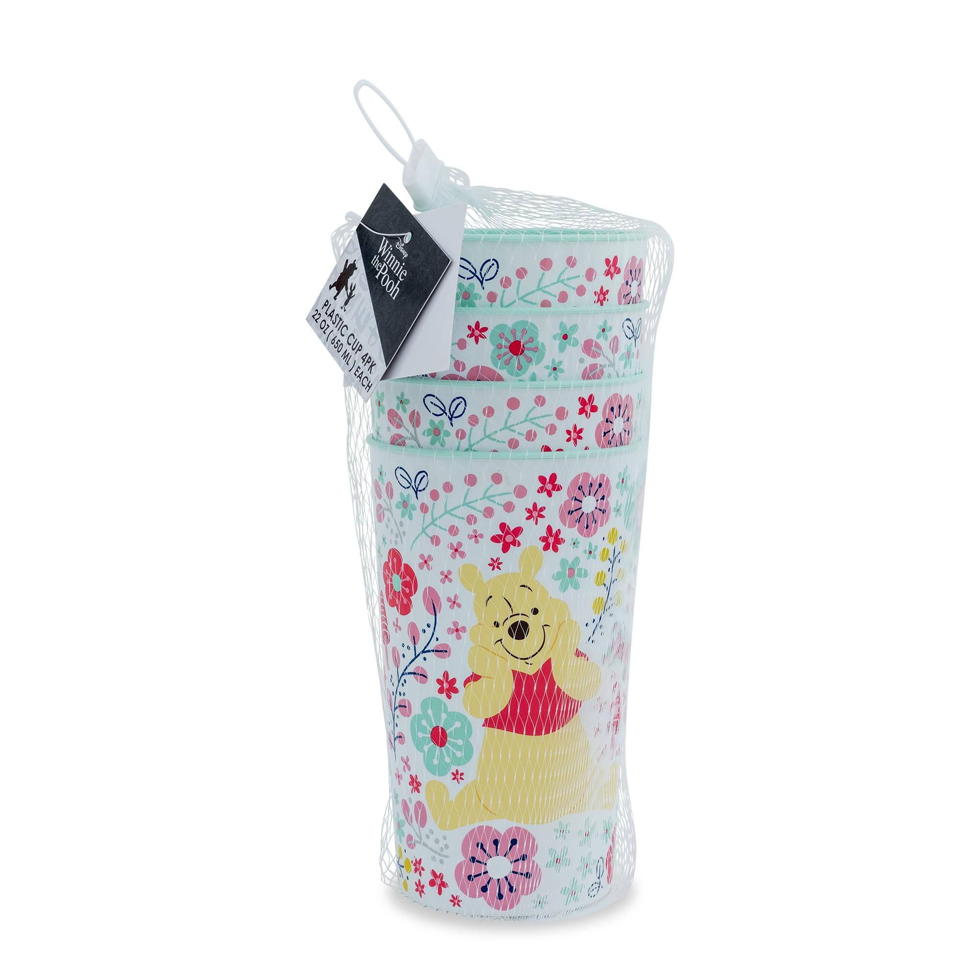 Winnie the Pooh gooden 22 OZ (PLASTIC CUP 650 ML) EACH 4PK