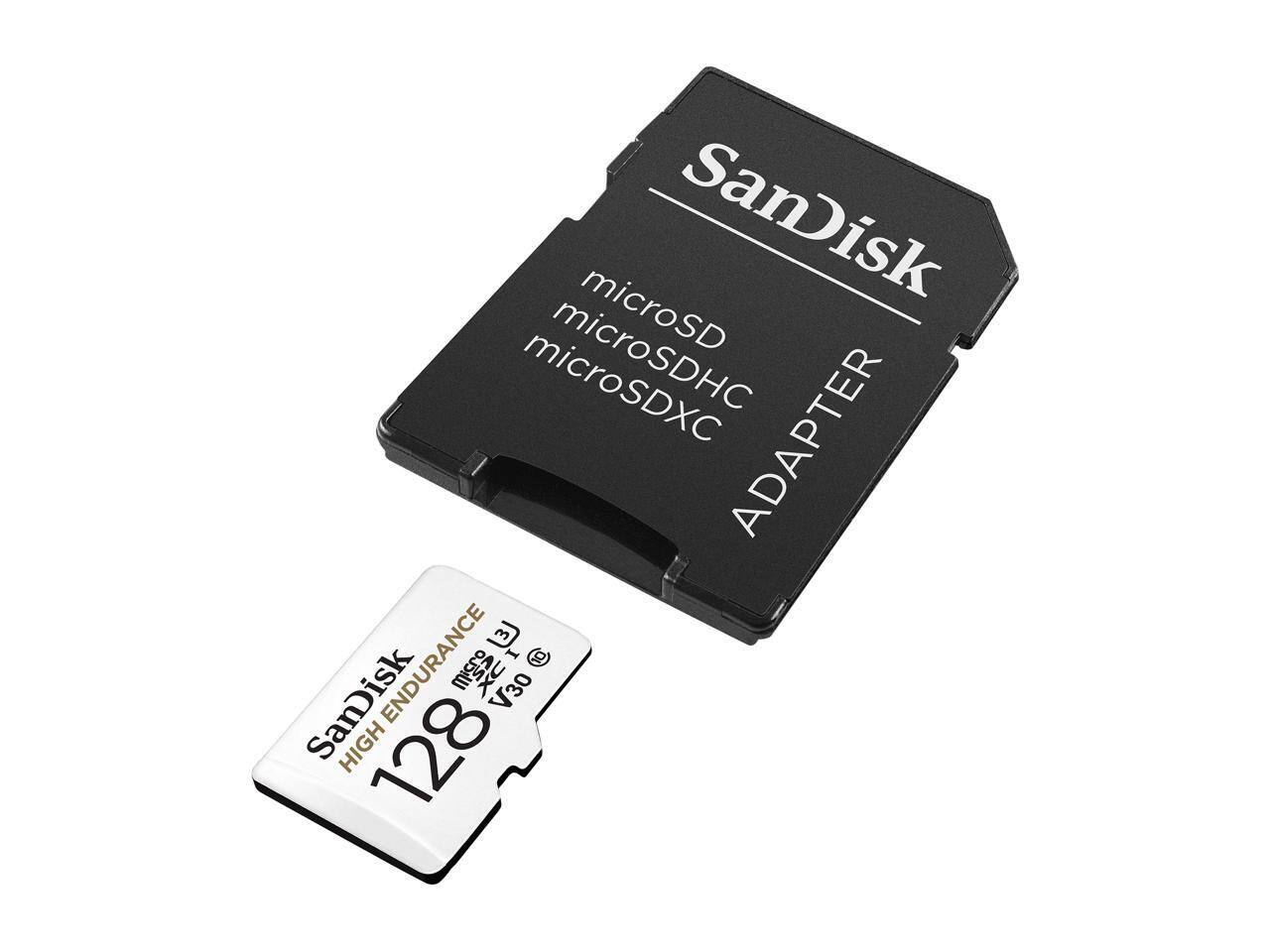 SanDisk microSD microSDXC ADAPTER ENDURANCE  
SanDisk  
128GB  
V30 HIGH ENDURANCE