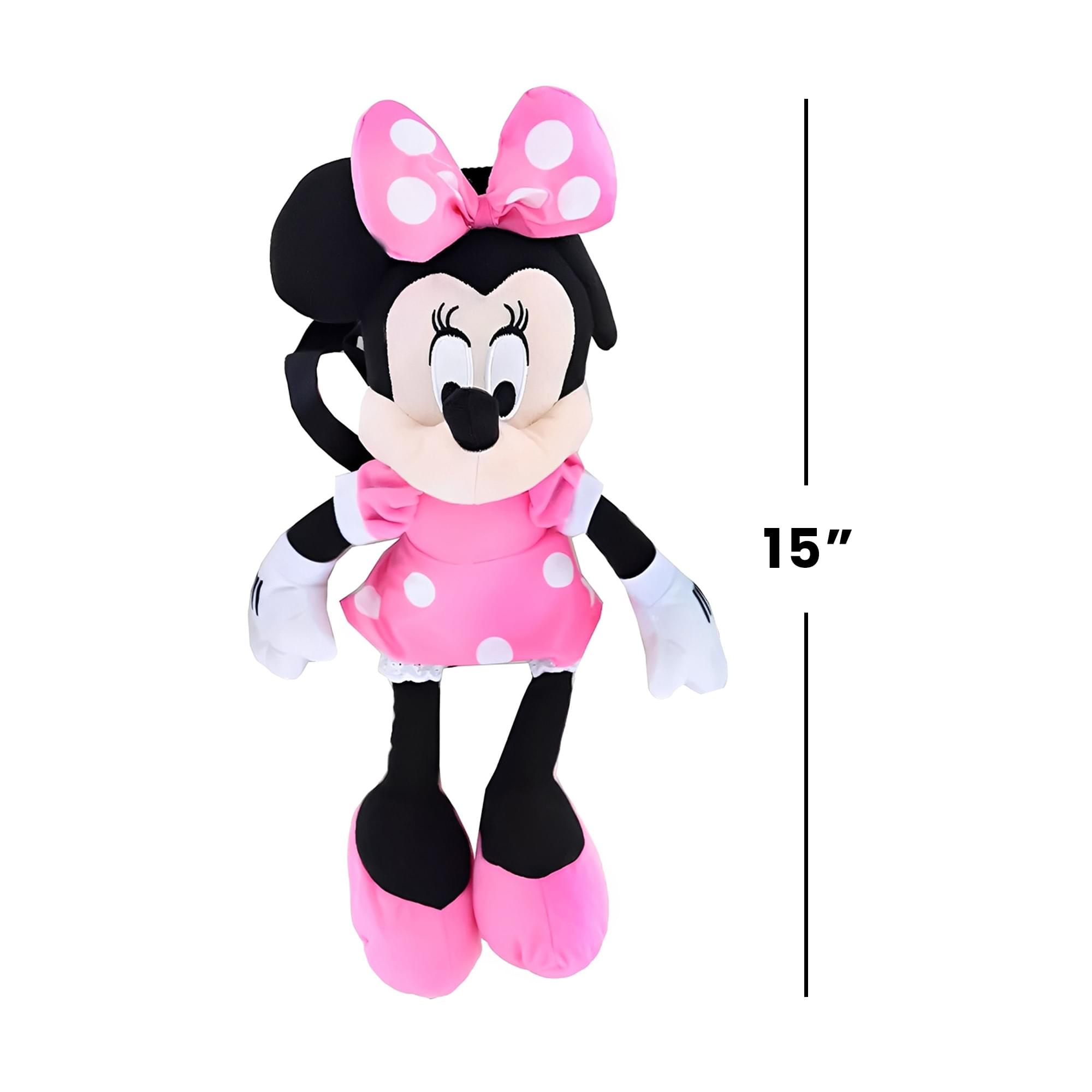 Alt View 3. Disney - Disney Minnie Mouse 15 Inch Plush Backpack - Black.