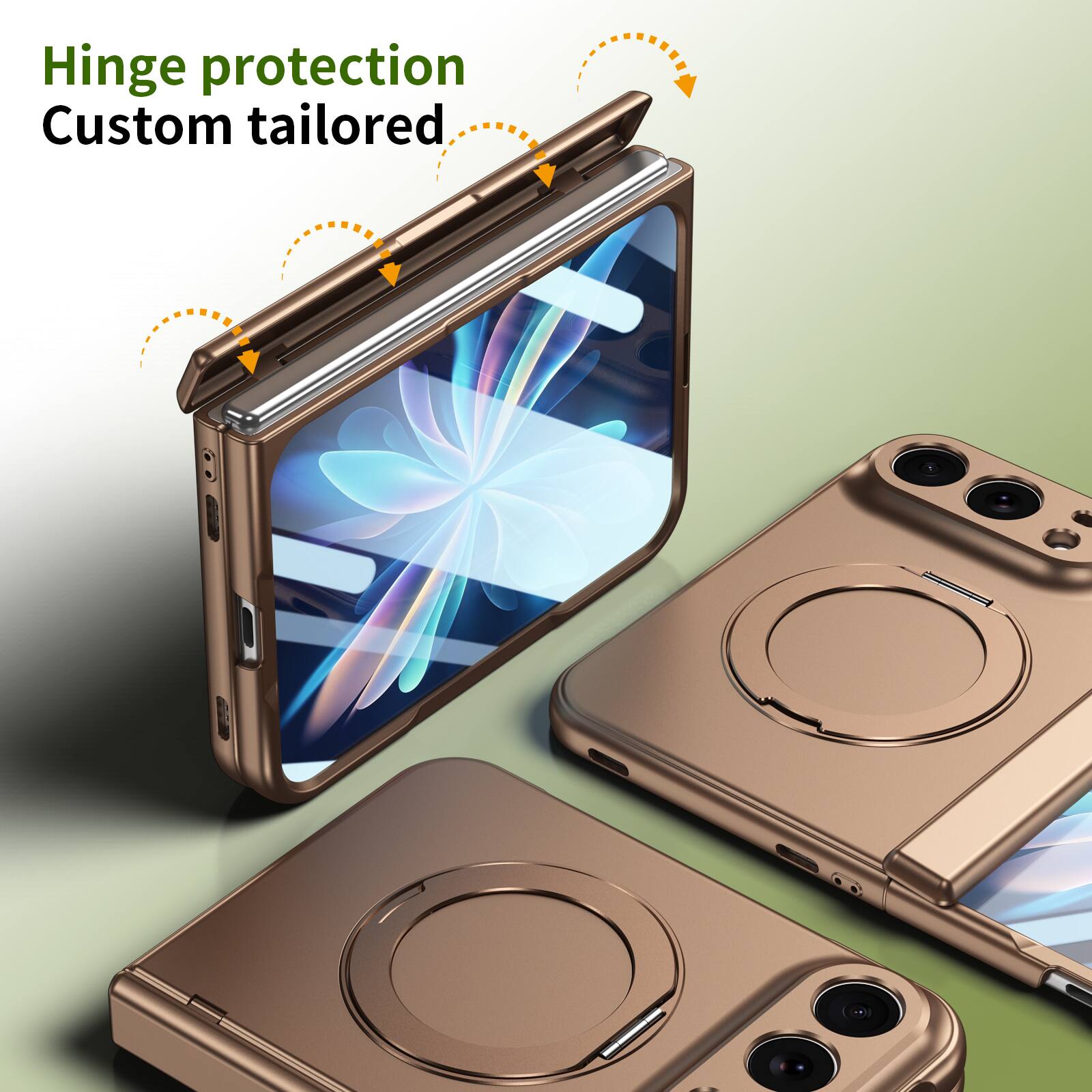 Hinge protection  
Custom tailored