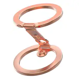 UUCOVER - Dual-Sided Metal Magnetic Phone Ring Holder Kickstand Car Mount Foldable Grip Stand Compatible with MagSafe Adjustable - Rosegold