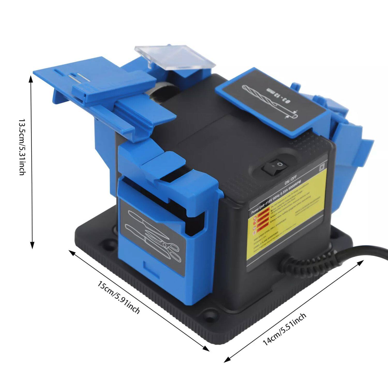 13.5cm/5.31inch  
15cm/5.91inch  
14cm/5.51inch