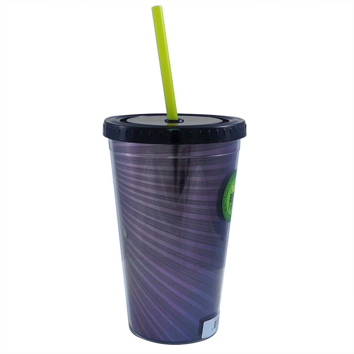 Alt View 1. Just Funky - One Man Punch Foil Print Saitama 16oz Carnival Cup w/ Straw & Lid - Multicolored.