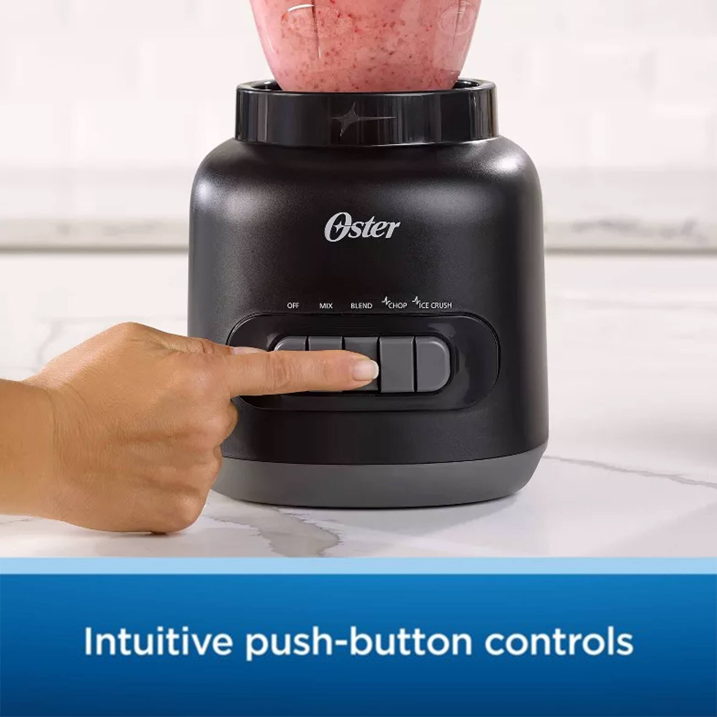 Oster OFF MIX BLEND NCHOP CHOP ICE CRUSH Intuitive push-button controls