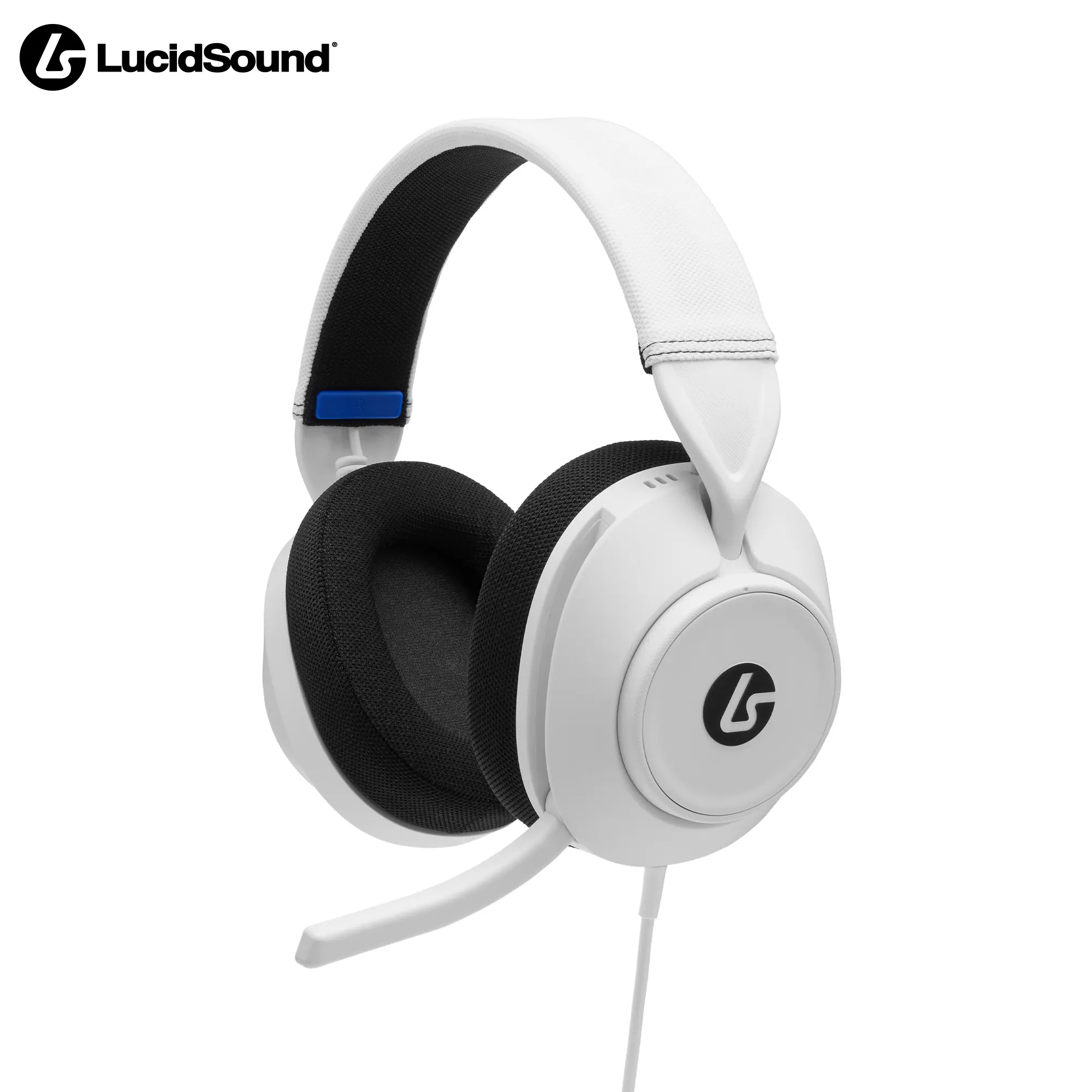 Front. LucidSound - LucidSound LS10P Gen 2 Wired Gaming Headset for PlayStation - White - White.