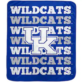 Pegasus - Kentucky Wildcats 60'' x 70'' Logo Wordmark Plush Blanket - Multicolor