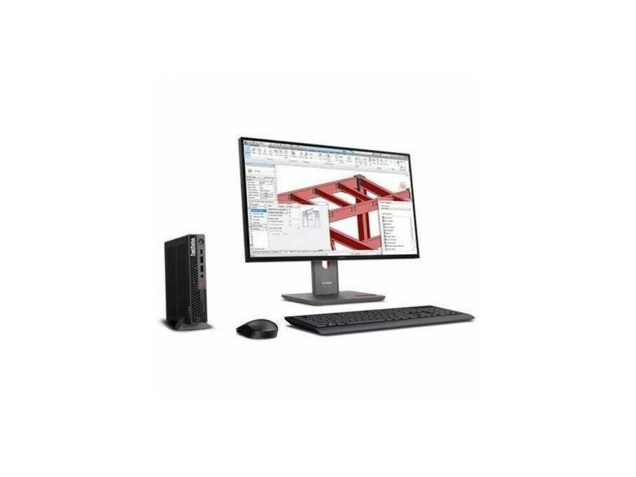 Alt View 4. Lenovo - Lenovo ThinkStation P3 Gen 2 - Intel Core Ultra 7 - 16 GB - 512 GB SSD - Intel Q870 - Windows 11 Pro - RTX A400 4 GB - Black.