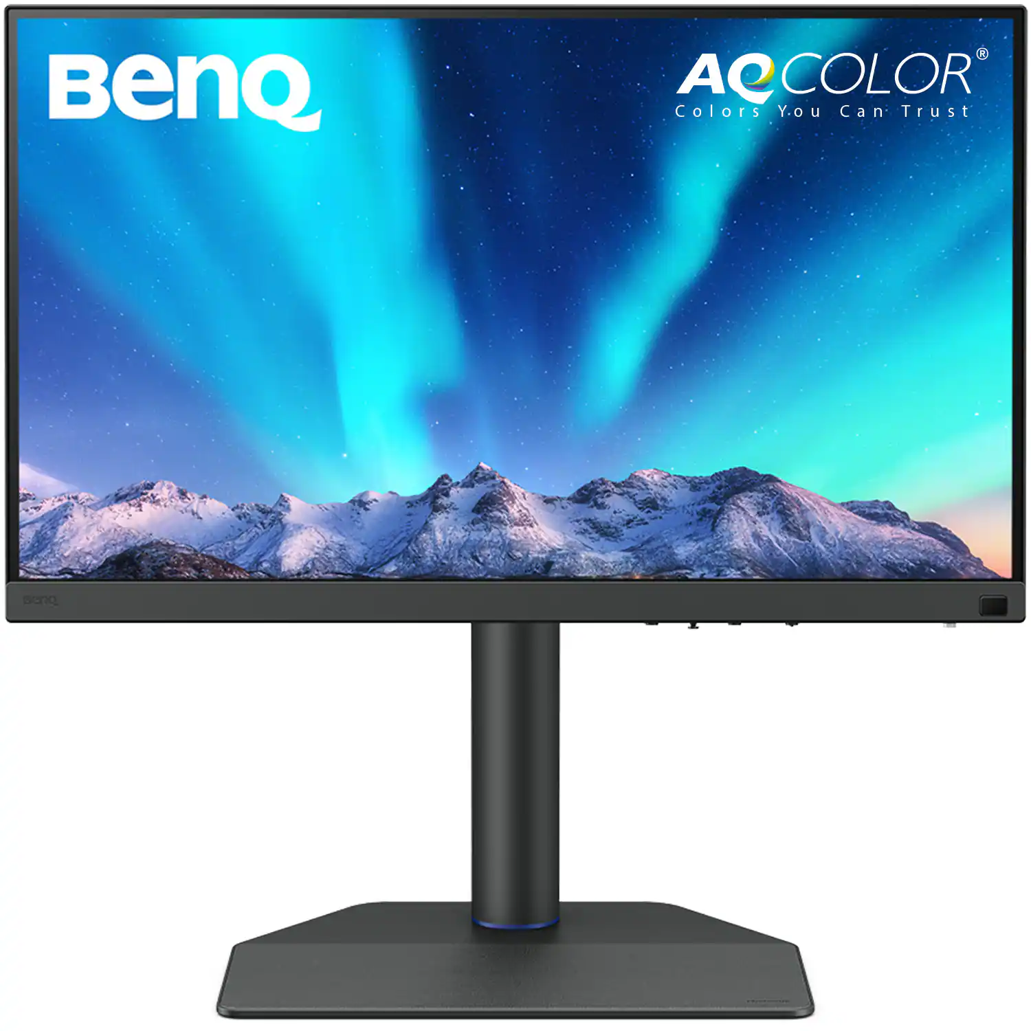 Front. BenQ - AQCOLOR SW272Q Photographer 27" IPS LED HDR QHD Monitor with AdobeRGB (USB Type C,HDMI,DP) - Gray.