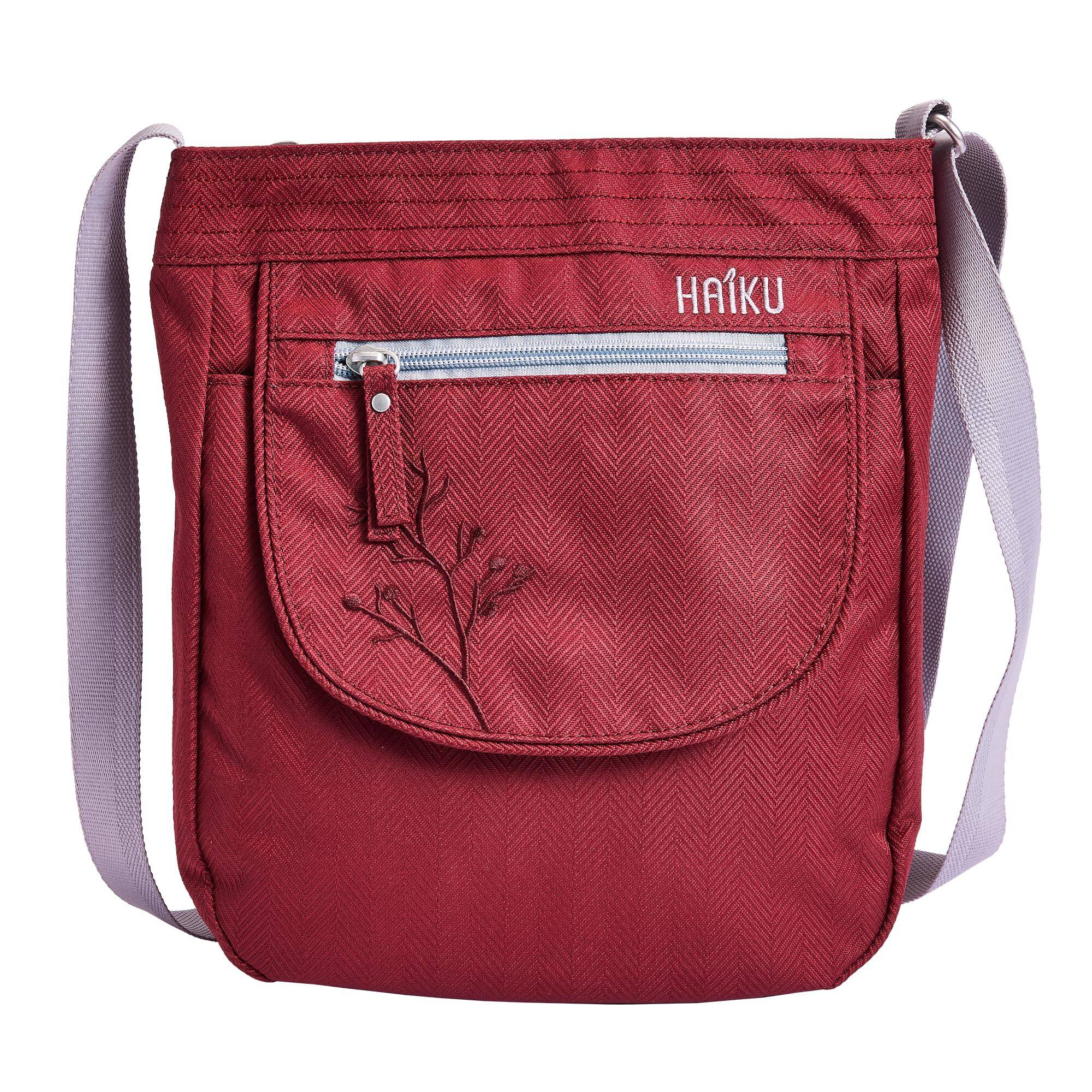 Front. Haiku - Haiku Jaunt RFID Blocking Crossbody - Rosewood.