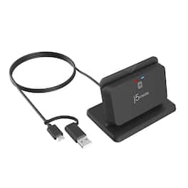 j5create - USB Smart Card / CAC Reader Stand - Black