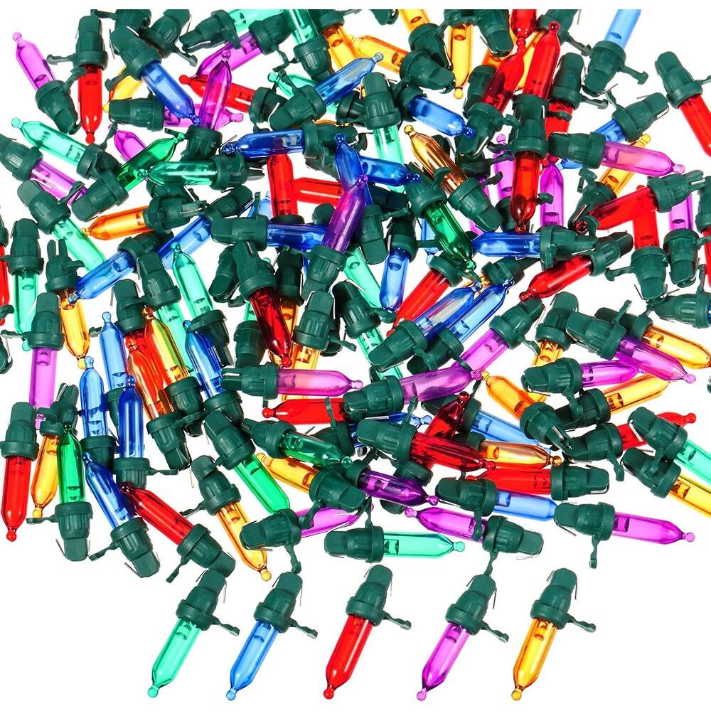 Alt View 2. MOSZAR LLC - Mini LED Christmas Light Bulbs, 120-Pack, Multicolor, Wide Angle.