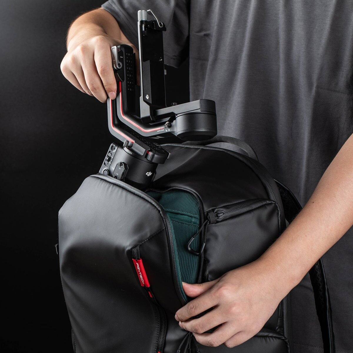 Alt View 5. PGYTECH - PGYTECH OneMo Lite Backpack, 22L, Twilight Black.