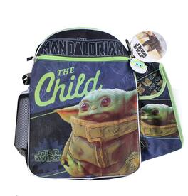Star Wars - The Mandalorian The Child 16 Inch Backpack 5-Piece Se - Green