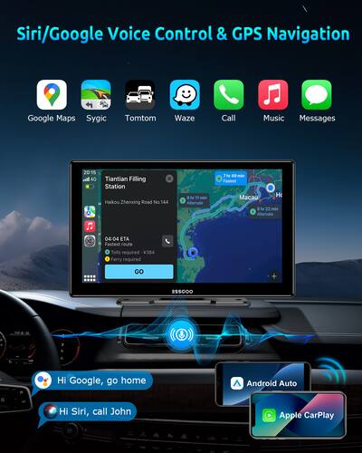 ESSGOO Carplay Auto, ondersteunt A-pple Carplay Wireless en Android ESSGOO Carplay Auto, ondersteunt A-pple Carplay Wireless en Android