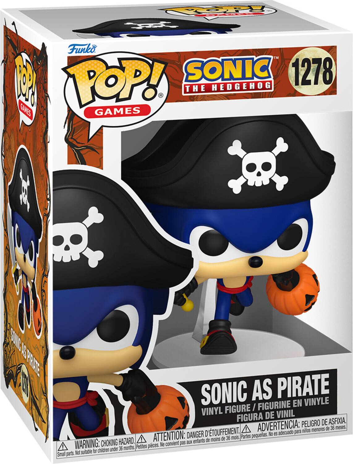 Funko POP! GAMES SONIC THE HEDGEHOG 1278 SONIC AS PIRATE VINYL FIGURE / FIGURINE EN VINYLE FIGURA DE VINIL

WARNING: CHOKING HAZARD. Small parts. Not suitable for children under 36 months.