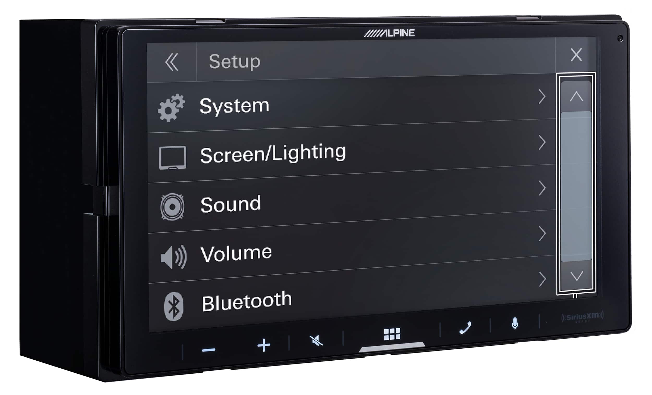 Setup ILPINE X System Screen/Lighting Sound Volume Bluetooth