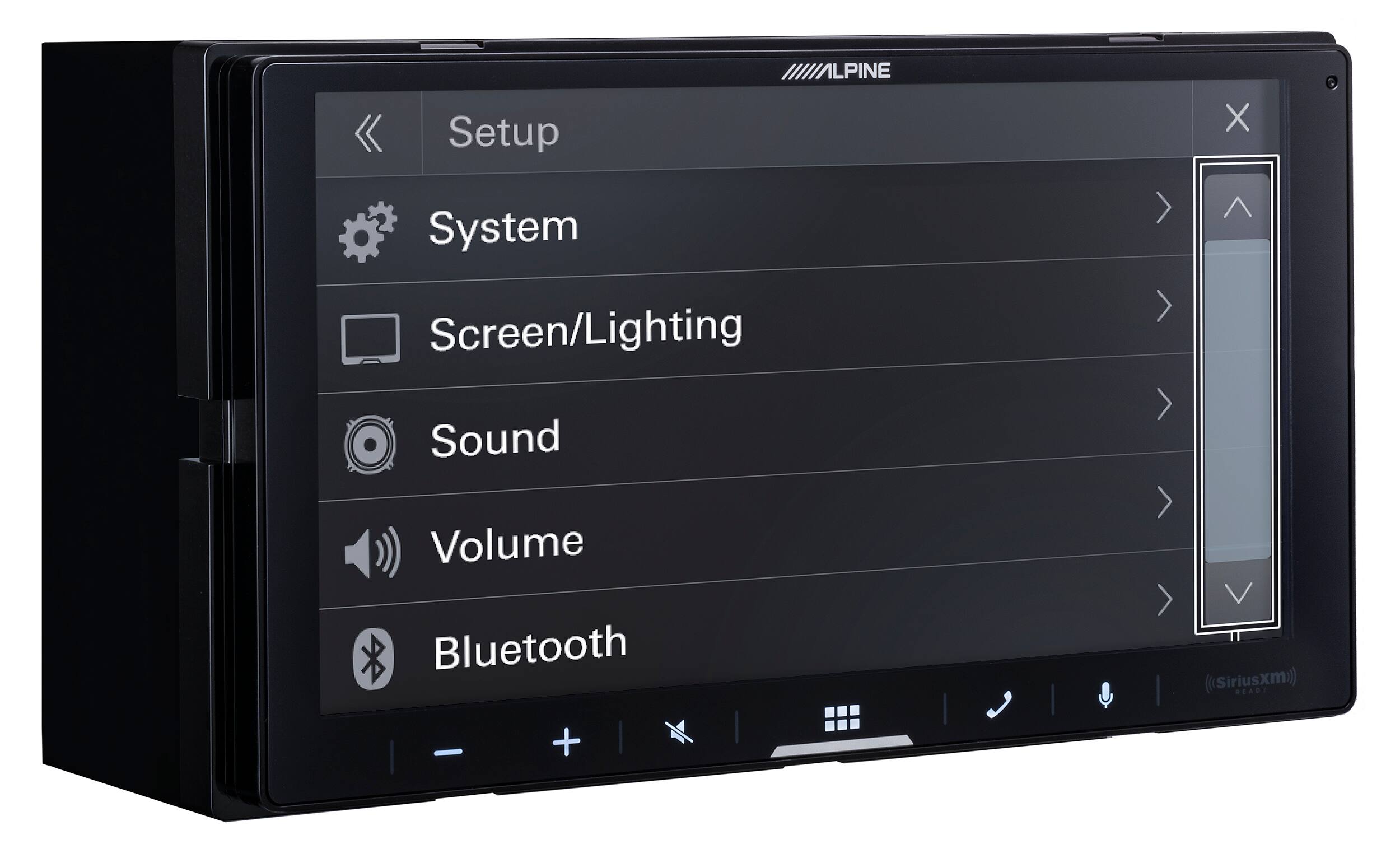 Setup ILPINE X System Screen/Lighting Sound Volume Bluetooth