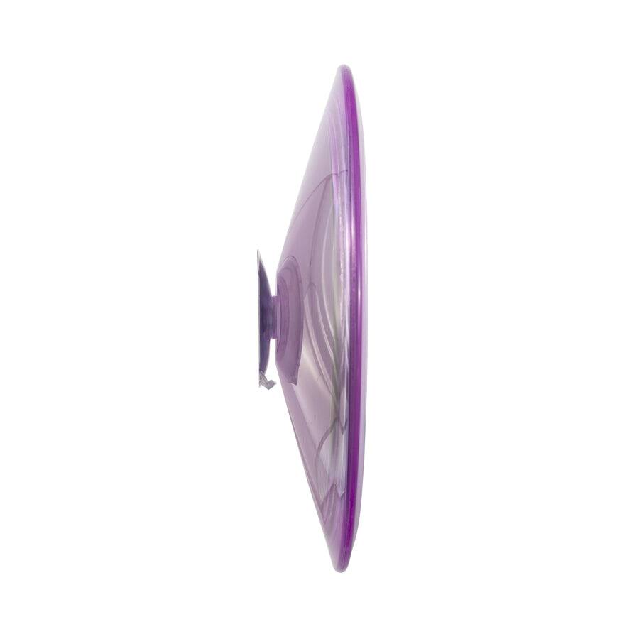 Alt View 4. Zadro - Traveling Wall Mounted Shower Mirror with 5X Magnification & Suction Cups - Purple.