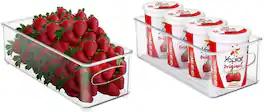 Sorbus - Stackable Refrigerator Organizer Bins, Storage Bins for Kitchen Pantry & Freezer Organization - Clear