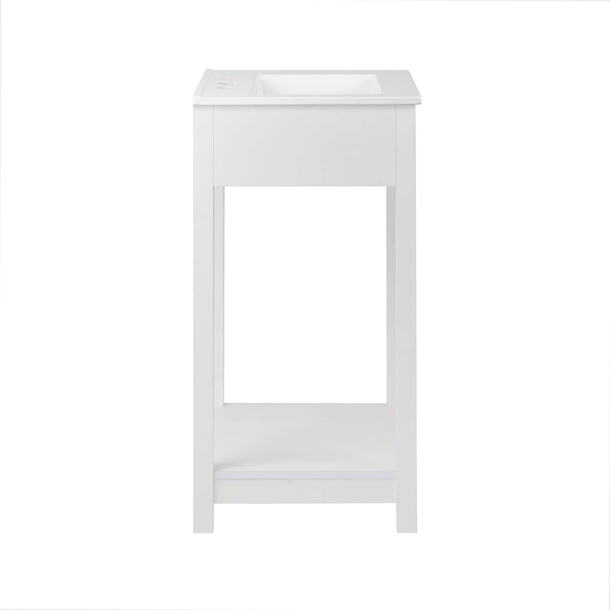 Alt View 1. Modway - Altura Bathroom Vanity Basin Included by Modway - White White.