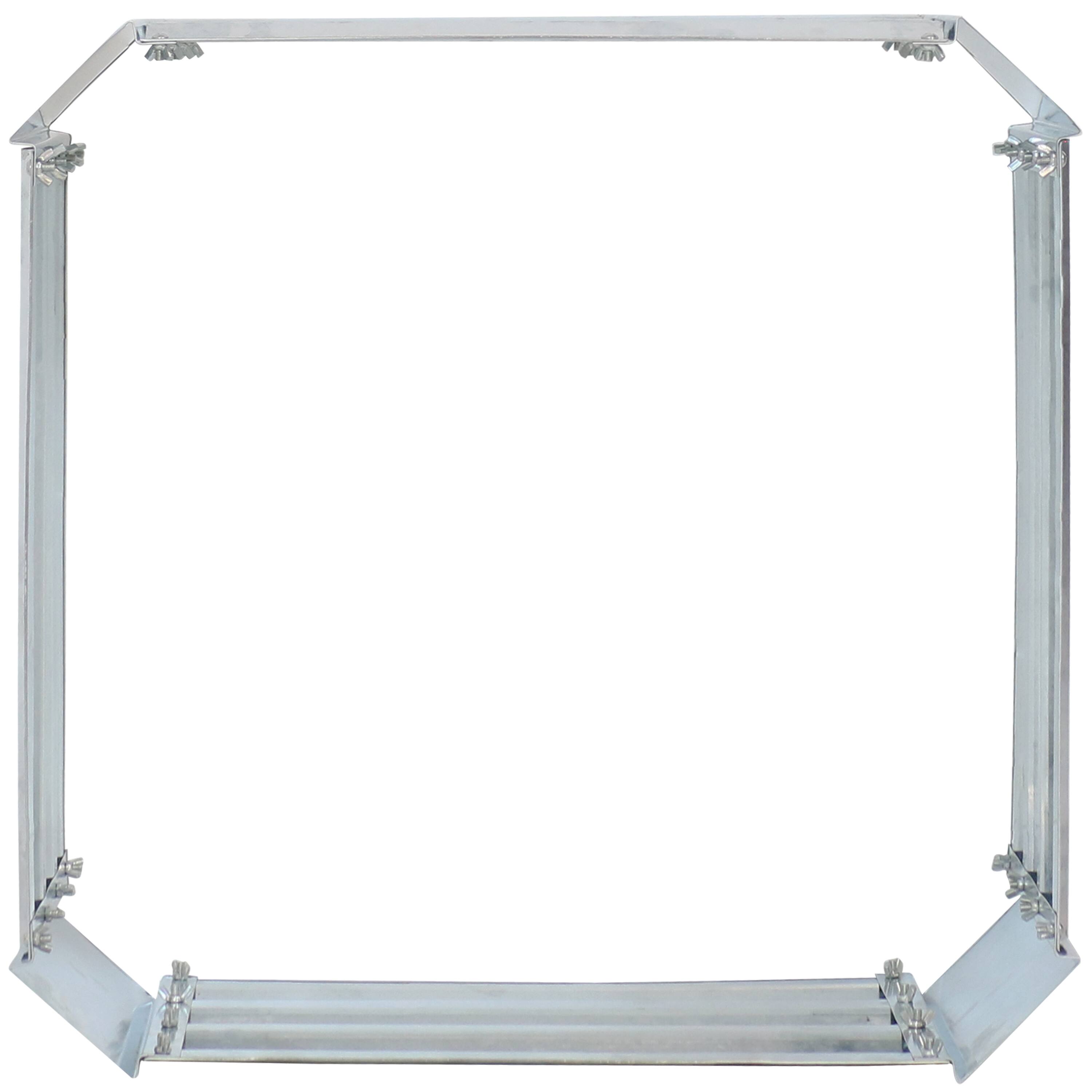 Alt View 8. Sunnydaze - Galvanized Steel Square Raised Garden Bed - 24 in - Silver.