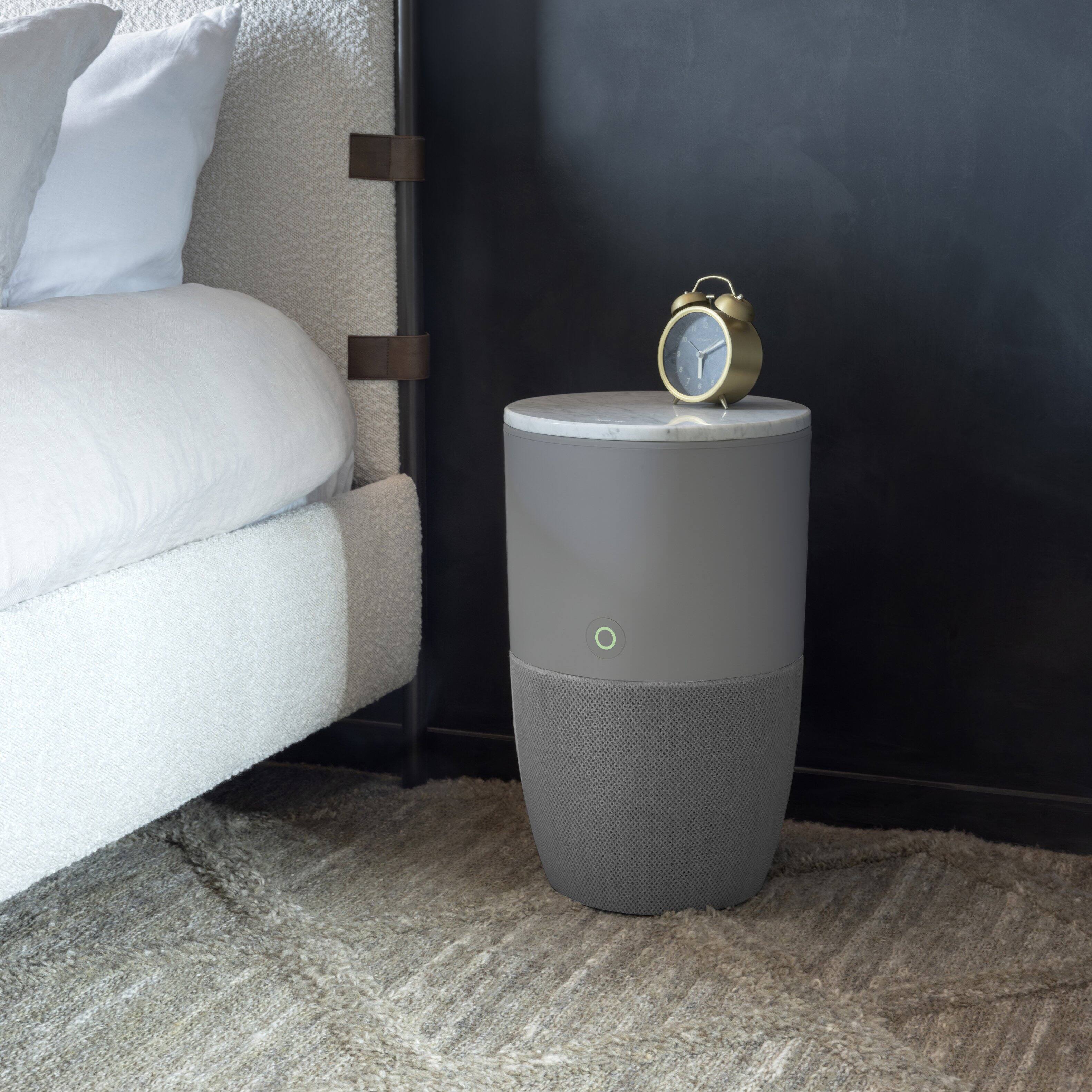 Alt View 8. Dupray - Bloom™ Air Purifier - Grey Special Edition (with Gray Prefilter) + Marble Accent Table - Gray.