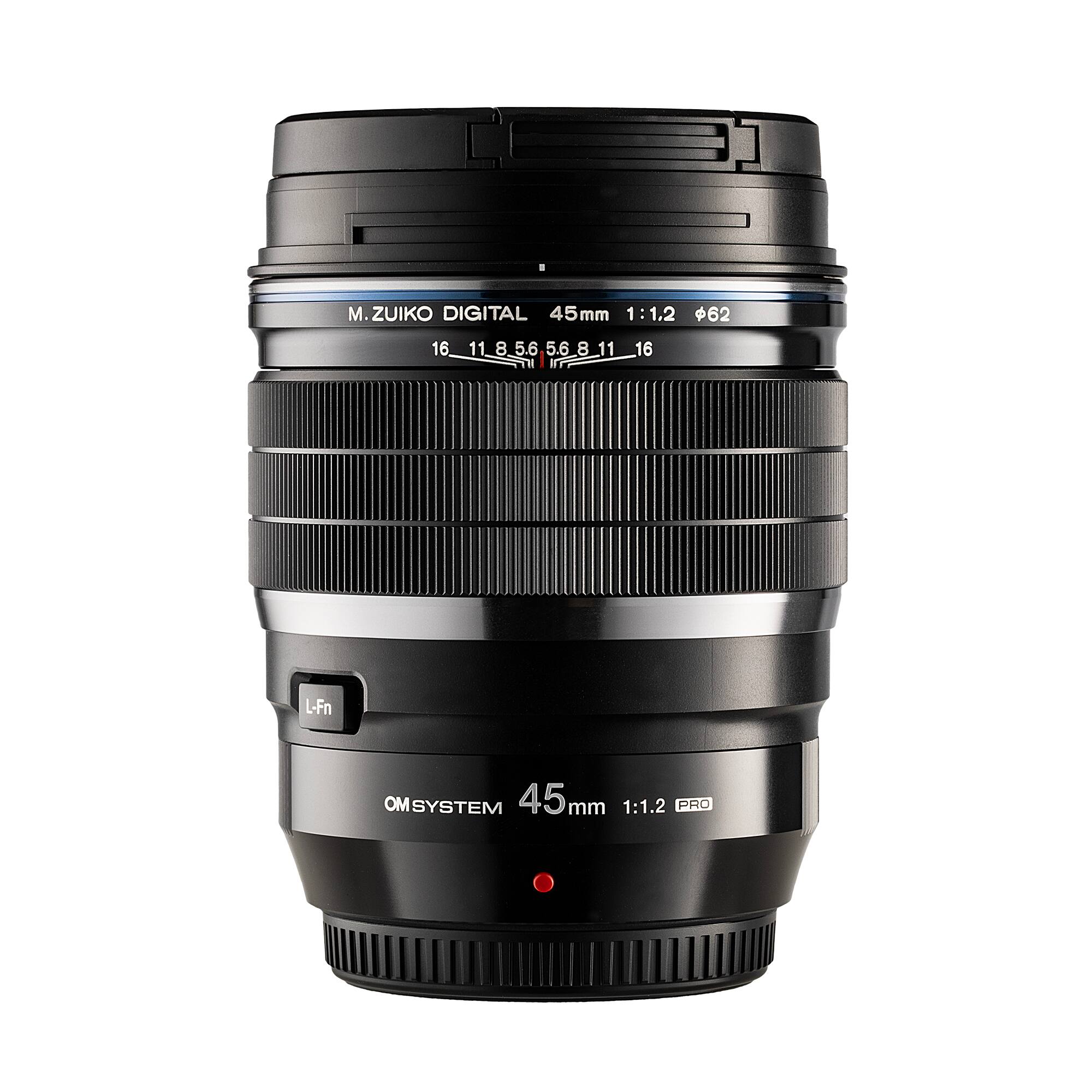 M.ZUIKO DIGITAL 45mm 1:1.2 62 16 11 8 5.6 5.6 5.6 8 11 16 IP L-Fn OM SYSTEM 45mm 1:1.2 PRO