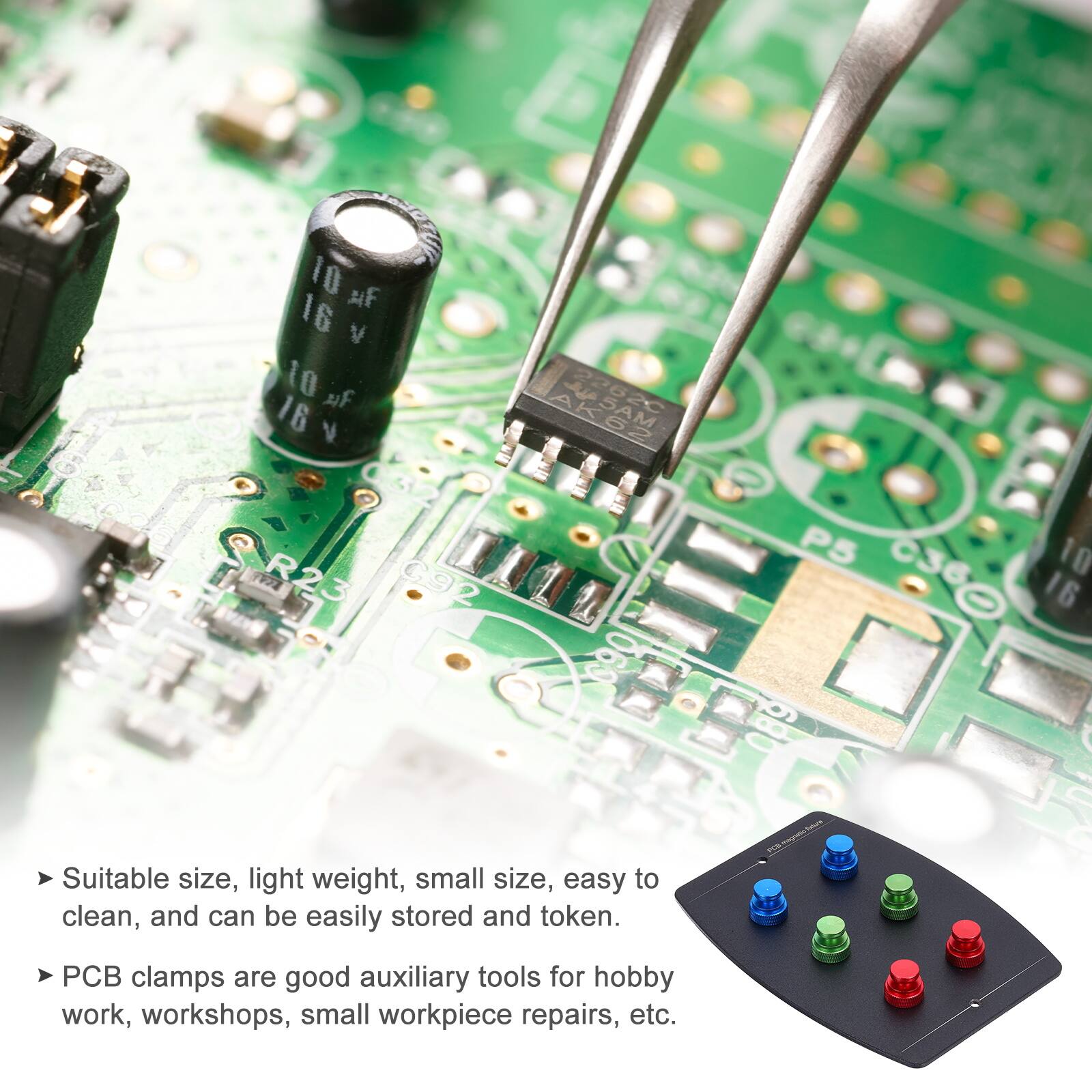 10 F 16 V 10 f 16 V ARAM R23 G92 069 P5 10 C360 16 089

Suitable size, light weight, small size, easy to clean, and can be easily stored and token. Clamps are good auxiliary tools for hobby work, workshops, small workpiece repairs, etc.