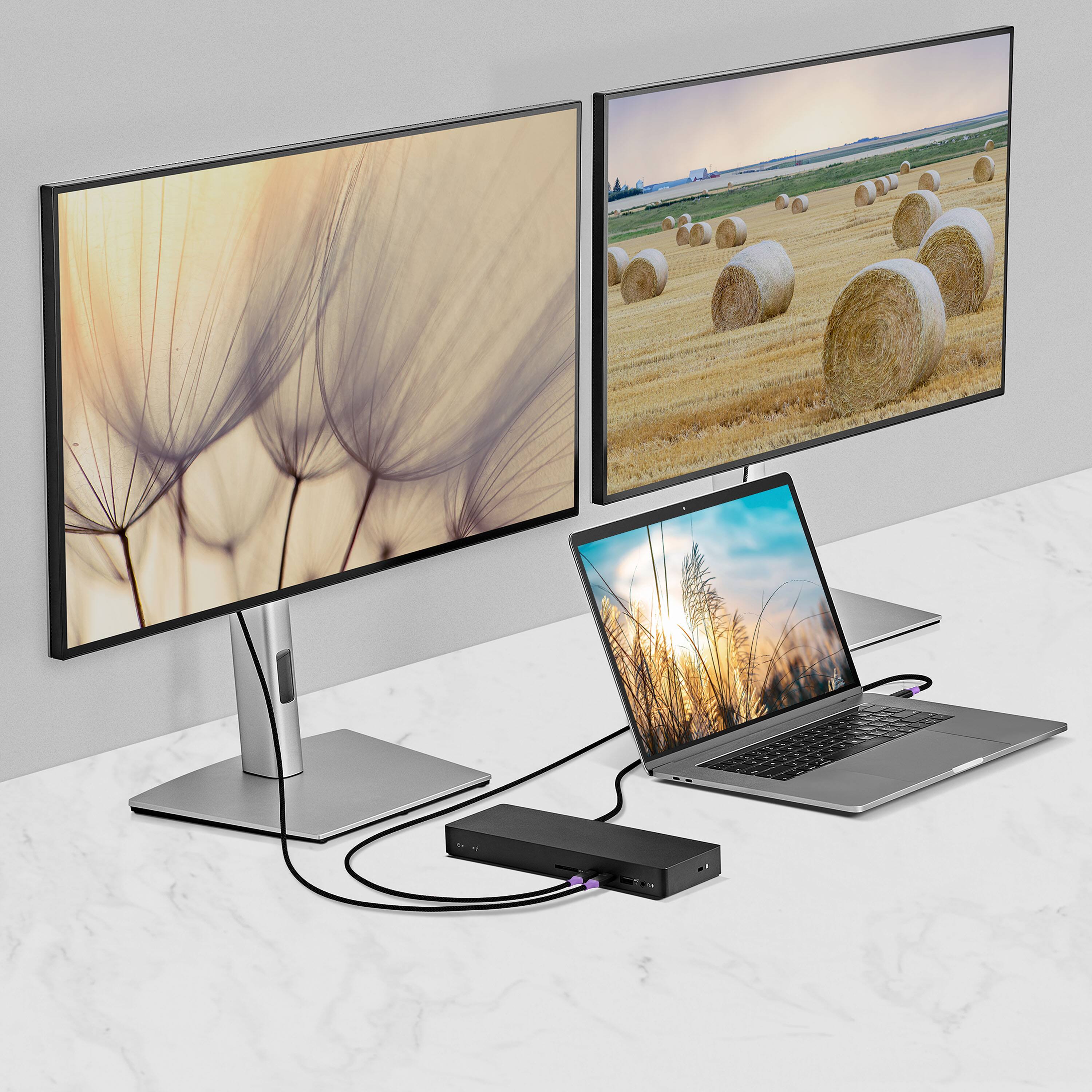Angle. Insignia™ - 3.3-Foot Thunderbolt 5 Male USB-C to Male USB-C Cable - Black.