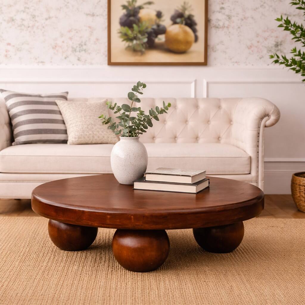 Alt View 4. Artisan Furniture - Bola Coffee Table, Brown - Brown.