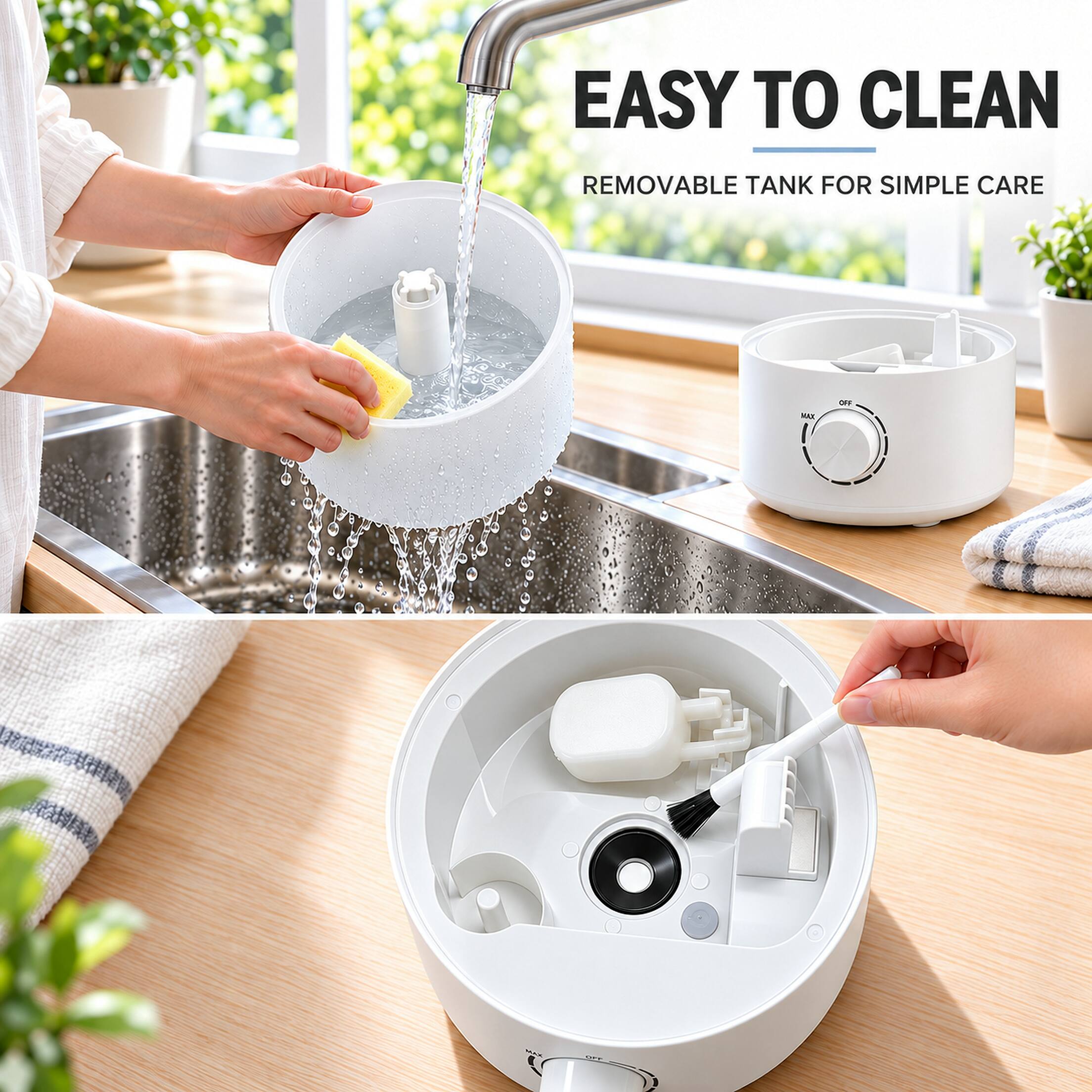 EASY TO CLEAN  
REMOVABLE TANK FOR SIMPLE CARE
